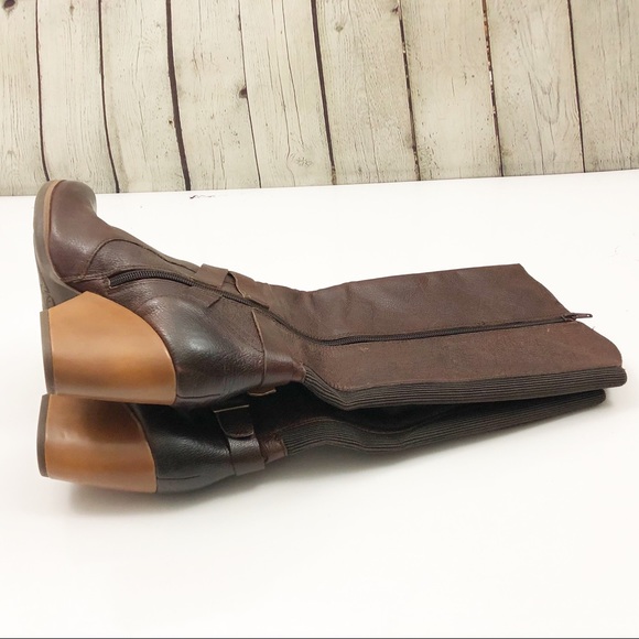 SOLD! Kork-ease wedge boots leather brown Korks - Picture 3 of 8